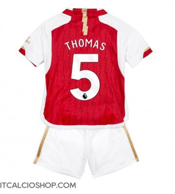 Arsenal Thomas Partey #5 Prima Maglia Bambino 2023-24 Manica Corta (+ Pantaloni corti)